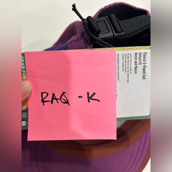 Cotopaxi Fleece 5-Panel Hat Purple Pink Maroon Rust NWT Anti-Pilling Winter Cap - Picture 7 of 7